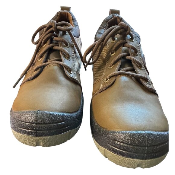 Indestructible Mens Work Shoes Durable Leather & Mesh Brown Black Non-Slip Safet - Picture 2 of 11